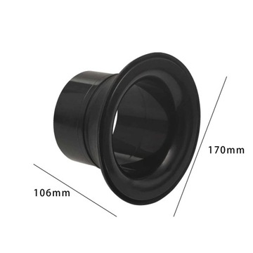 Усилитель бас-барабана Усилитель барабана Звуковое отверстие Бесшумный Прочный порт черного цвета