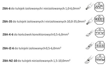 ПРЕСС-ИНСТРУМЕНТ ДЛЯ КАБЕЛЕЙ, КЛЕММНЫХ ВТУЛОК, 0,5-16
