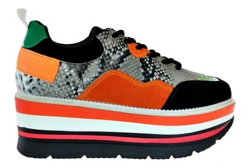 SPORTOWE SNEAKERSY NA WYSOKIEJ PODESZWIE 6167 r 38