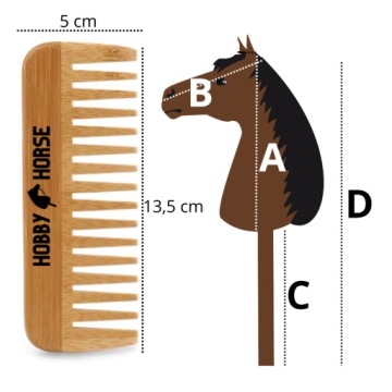 HOBBY HORSE — лошадка на палке, формат A3, головка лошади с гривой, для прыжков, подарок