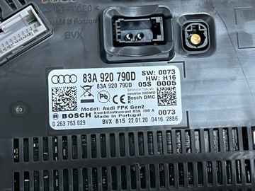 AUDI Q3 83A PŘÍSTROJOVÁ DESKA BUDÍKY VIRTUAL 83A920790D