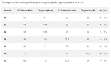 Granatowa kurtka męska zimowa PAKO LORENTE 52