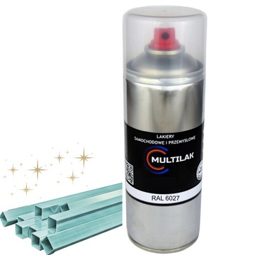 Lakier farba w sprayu do aluminium RAL 6027 Połysk
