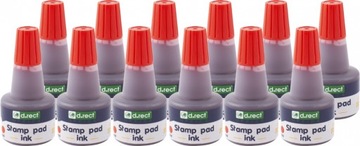 Tusz do stempli D.Rect 30ml czerwony x12