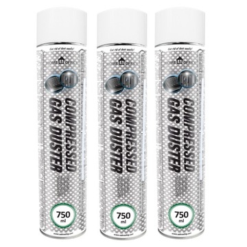 3x AABCOOLING SPRĘŻONE-POWIETRZE 750ml RURKA-15cm