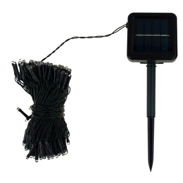 СОЛНЕЧНЫЕ РОЖДЕСТВЕНСКИЕ ОГНИ 200 светодиодов 22м ГИРЛЯНД ТЕПЛЫЙ БЕЛЫЙ 8 ФУНКЦИЙ