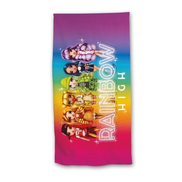 RĘCZNIK RAINBOW HIGH 70X140 PLAŻOWY KĄPIELOWY NA BASEN DZIEWCZĘCY