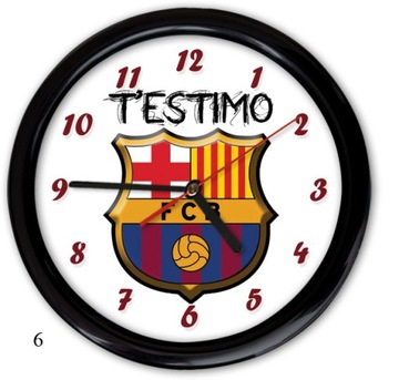 FC BARCELONA НАСТЕННЫЕ ЧАСЫ футбол бесшумные