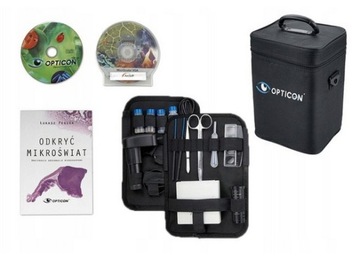 OPTICON Biolife PRO Оптический МИКРОСКОП - 1024x - 3 линзы + АКСЕССУАРЫ