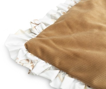 КОМПЛЕКТ КОЛЯСКИ SEN BEIGE VELVET С РИФФОМ