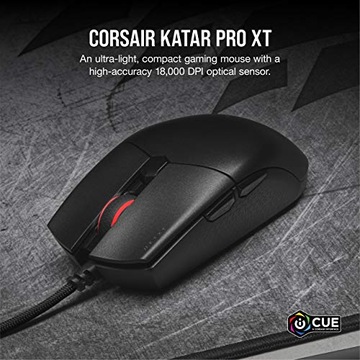 CORSAIR KATAR PRO XT Wired Ultra-Light FPS Gaming Mouse - 18,000 DPI - Symm