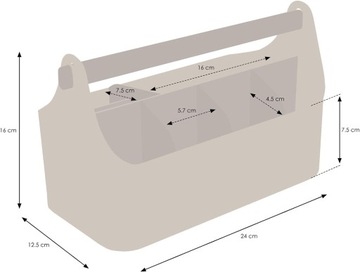 – Organizer przyborów do makijażu – organizer łazienkowy – biały