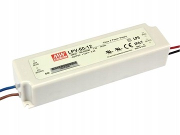 Zasilacz LED LPV-60-12 12V 60W 5A Mean Well