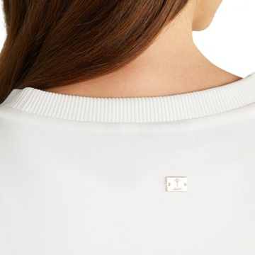 JOOP! - Bluza w kolorze złamanej bieli z logo 34
