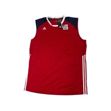 Koszulka top męski siatkówka ADIDAS czerwony M