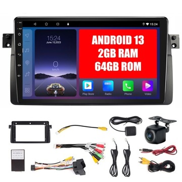 RADIO SAMOCHODOWE 2 DIN ANDROID 13 BMW E46 ANDROID AUTO CARPLAY 2GB/64GB