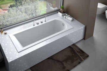 wanna prostokątna 140x70 Shea SLIM Besco