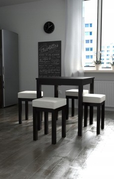 Taboret drewniany stołek tapicerowany Stelmach Ergo buk | RÓŻNE KOLORY