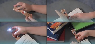 Книжная лампа на батарейках, зеленая лампа для чтения на батарейках