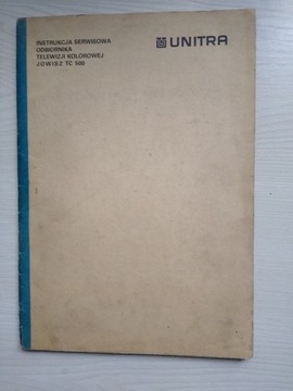 INSTRUKCJA Serwisowa OTVC JOWISZ TC 500 WZT