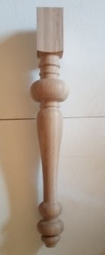 Drewniane nogi do stołu, toczone , 75cm, dąb