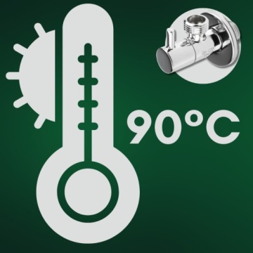 Угловой вентиль для батарей с керамогранитной головкой 1/2x1/2