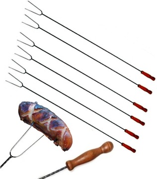 WIDEŁKI KIJKI KIJE NA OGNISKO PIECZENIA KIEŁBAS GRILL OGRÓD WIDELCE 100cm