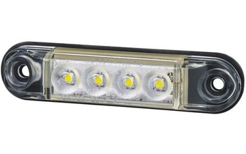 LAMPA OBRYSOWA PRZEDNIA LED BIAŁA SLIM