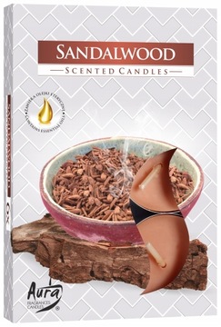 PODGRZEWACZE TEALIGHT ŚWIECZKI ZAPACHOWE 6SZT SAND