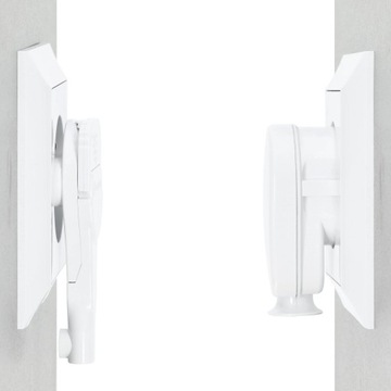 Вилка плоская угловая без заземления, 6А, белая