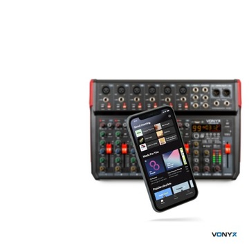 10-канальный аудиомикшер Vonyx REC BT/DSP/USB