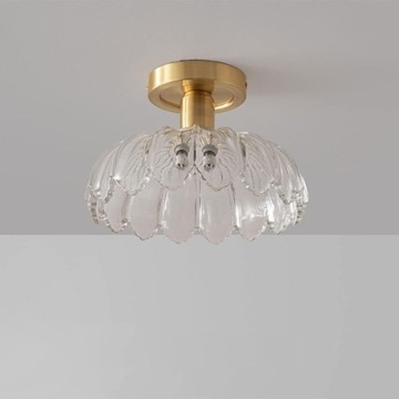 Golden Glass Checkroom Ceiling Lamps Modern