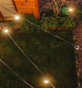 САДОВАЯ ГИРЛЯНДИЯ СВЕТОДИОДНЫЕ ЛАМПЫ 20М + 22 ЛАМПОЧКИ ВОДОНЕПРОНИЦАЕМЫЙ БАЛКОН