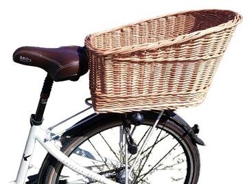 БОЛЬШАЯ ПЛЕТЕНАЯ КОРЗИНА ДЛЯ ВЕЛОСИПЕДА, ПОКУПКИ - БАГАЖНИК