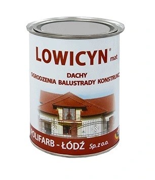 LOWICYN ЧЕРНАЯ КРАСКА ДЛЯ ОЦИНКОВАНИЯ 0,8л