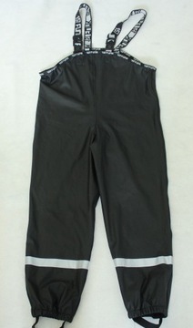 OCIEPLANE GUMOWANE SPODNIE PRZECIWDESZCZOWE ROZMIAR 128/134