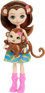 ENCHANTIMALS MERIT MONKEY DOLL + MONKEY GPL97
