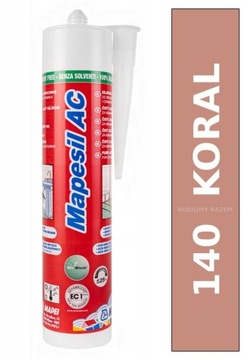 Silikon SANITARNY MAPEI Mapesil AC 140 KORAL