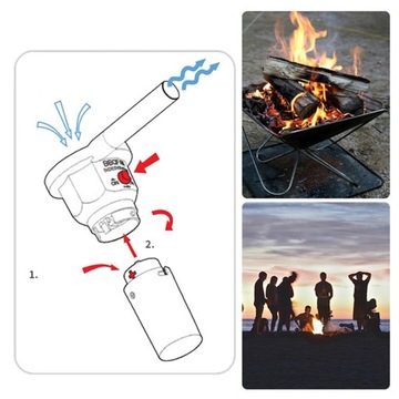 ПОРТАТИВНЫЙ ГРИЛЬ С ВОЗДУХОДУВКОЙ, РАБОТАЮЩЕЙ НА АККУМУЛЯТОРЕ