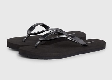 Calvin Klein Japonki HW0HW02043 39 Flip Flop Deboss Logo Met