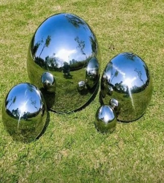 ДЕКОРАТИВНЫЕ САДОВЫЕ ШАРЫ ДЛЯ ЗЕРКАЛ, НЕРЖАВЕЮЩАЯ СТАЛЬ, САДОВЫЙ УКРАШЕНИЕ, 6 ШТ!