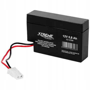 Akumulator bezobsługowy XTREME AGM 12V 0,8Ah UPS
