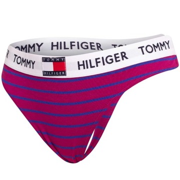 TOMMY HILFIGER MAJTKI DAMSKIE STRINGI WINO r. M