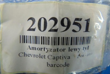 CHEVROLET CAPTIVA 2.4B TLUMIČ LEVÝ ZADNÍ