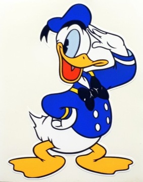 KACZOR DONALD - naklejka drukowana