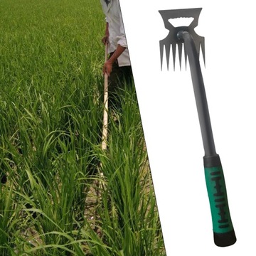 Narzędzie do odchwaszczania grabi ogrodowych 36 cm 2 w 1 Pusta motyka i gra