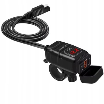 Адаптер питания для зарядного устройства для мотоцикла USB-C с разъемом QC3.0