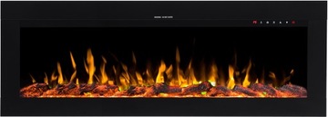 SZKLANY KOMINEK LED DO ZABUDOWY AFLAMO DIAMOND 115 APLIKACJA GRZANIE