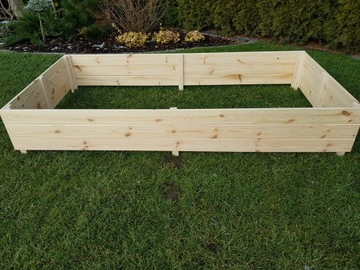 ДЕРЕВЯННЫЙ ЯЩИК ДЛЯ ТРАВ 200x100x30 ОВОЩНОЙ САДУ ОСМОТР БОЛЬШОЙ