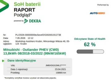 Mitsubishi Outlander III SUV PHEV Facelifting 2020 2.4 PHEV 224KM 2020 Mitsubishi Outlander PHEV automat 4x4 grzane, zdjęcie 4